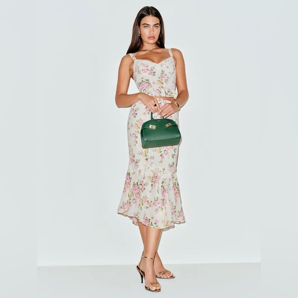 Reformation Dresses & Skirts - Reformation Floral Midi Dress - White and Pink